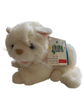 Vtg Metacom Old MacDonalds Farmyard Friends Kassi Kitten Plush1993 NON WORKING